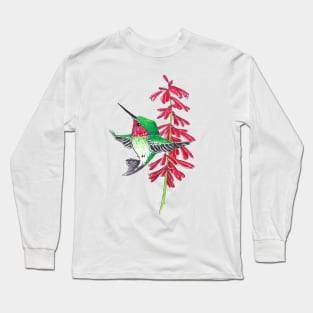 Lil Red Humming Bird Long Sleeve T-Shirt